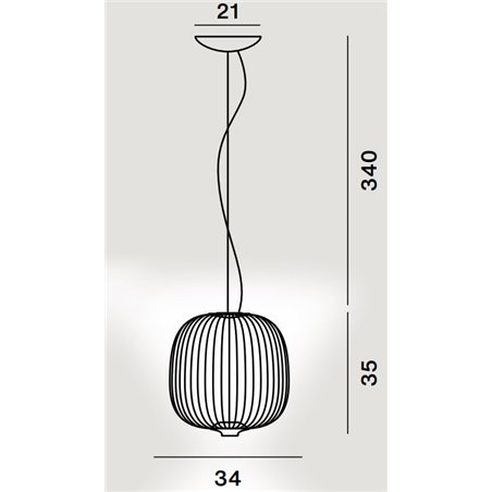 Foscarini Spokes 2 Piccola Susp. 10M Suspension Lamp