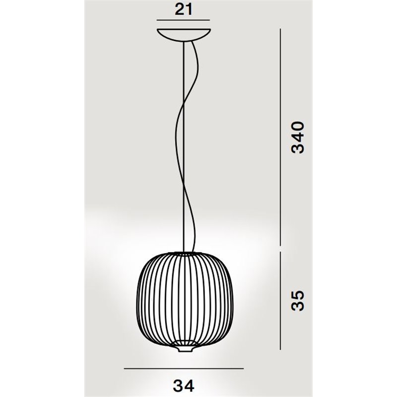 Foscarini Spokes 2 Piccola Mylight Susp. 10M Hängelampe