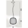 Foscarini Spokes 2 Piccola Mylight Susp. 10M Hängelampe
