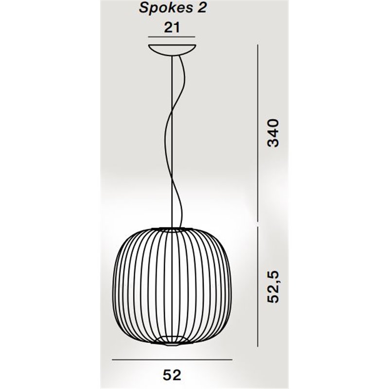 Foscarini Spokes 2 Mylight Susp. 10M Hängelampe