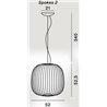 Foscarini Spokes 2 Mylight Susp. 10M Hängelampe