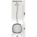 Foscarini Spokes 2 Midi Susp. 10M Suspension Lamp