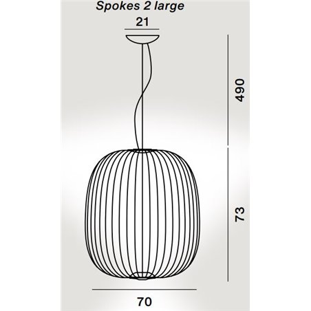 Foscarini Spokes 2 Large Susp. 10M Suspension Lamp