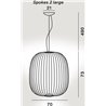 Foscarini Spokes 2 Large Susp. 10M Hängelampe