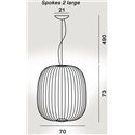 Foscarini Spokes 2 Large Mylight Susp. 10M Suspension Lamp