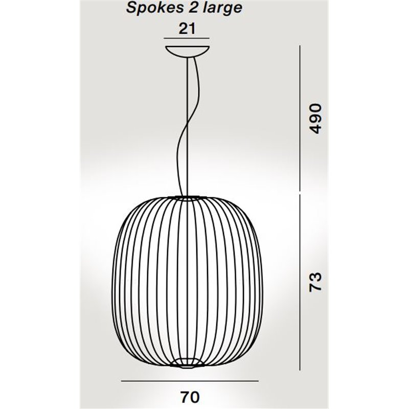 Foscarini Spokes 2 Large Mylight Susp. 10M Hängelampe