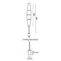 Foscarini Havana Outdoor Underground Base lighting object