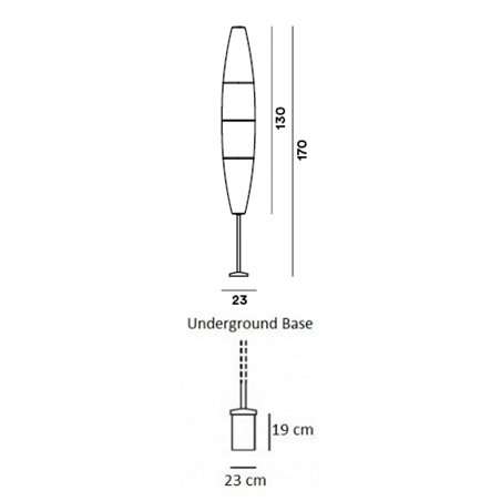 Foscarini Havana Outdoor Underground Base lighting object
