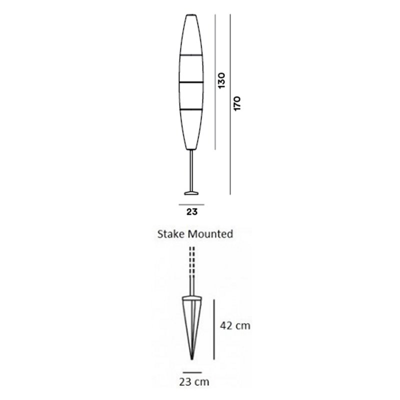 Foscarini Havana Outdoor Stake-Mounted Gartenleuchte
