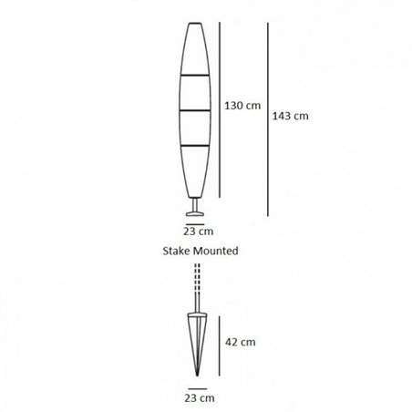 Foscarini Havana Outdoor Bassa Stake-Mounted lighting object