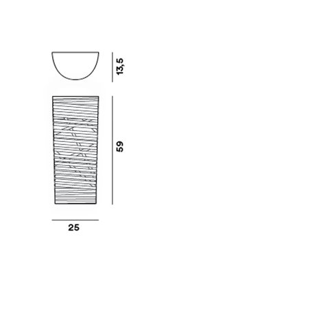 Foscarini Tress Wall Small wall lamp