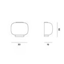 Foscarini Chouchin 3 Semi wall lamp