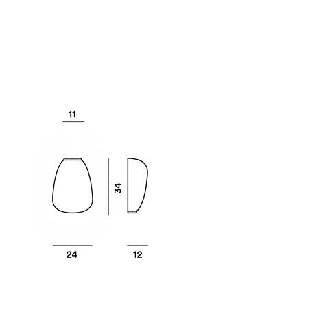 Foscarini Rituals 1 Semi wall lamp