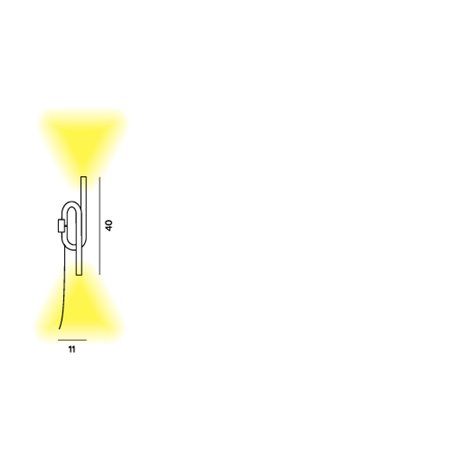 Foscarini Tobia With Plug wall lamp