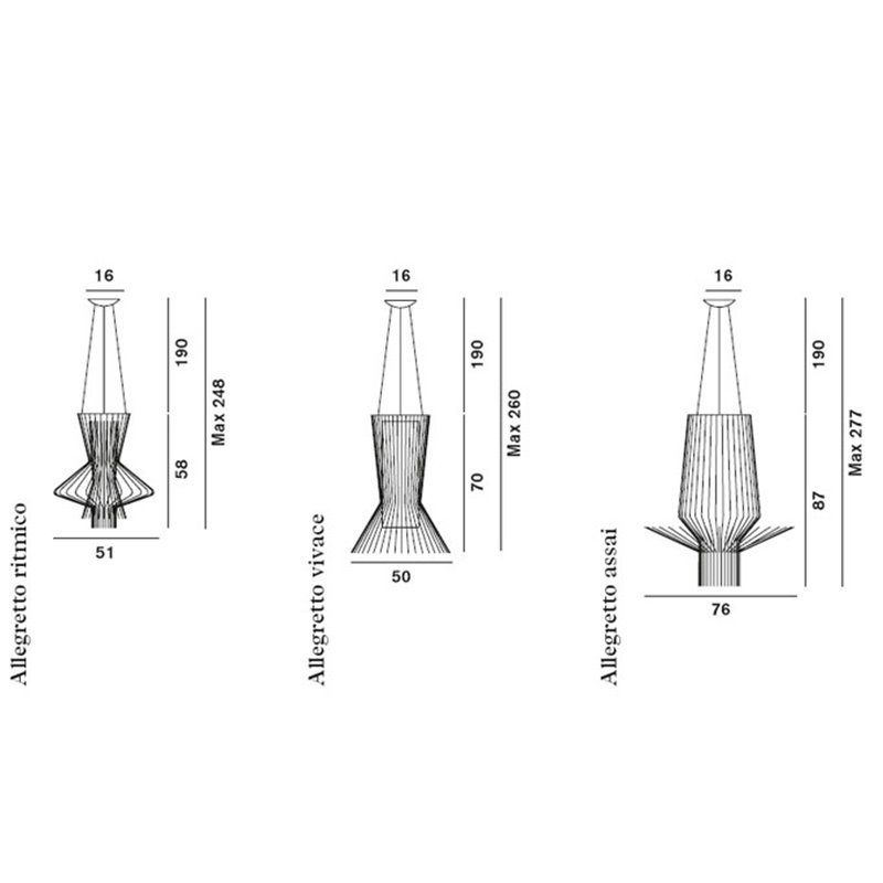Foscarini Allegretto Ritmico Hängelampe