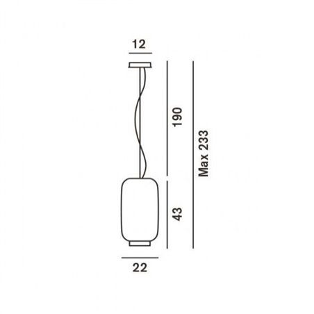 Foscarini Chouchin 2 Dim suspension lamp
