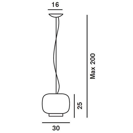 Foscarini Chouchin 3 Dim suspension lamp