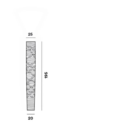 Foscarini Tress Floor Large Led floor lamp