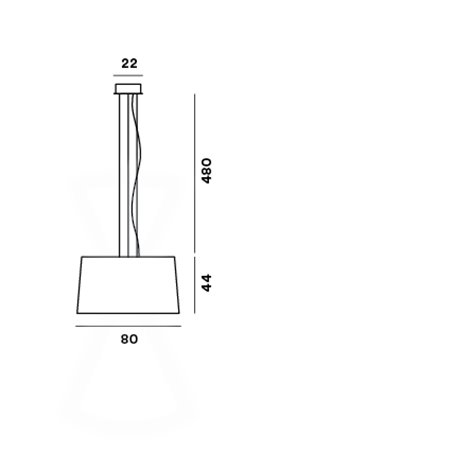 Foscarini Twice As Twiggy suspension lamp