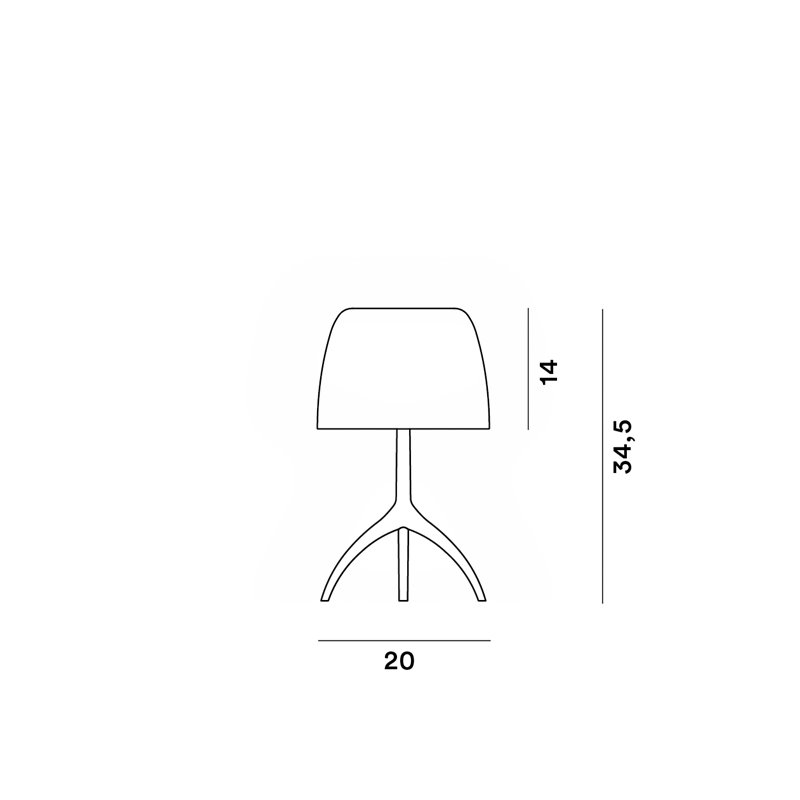 Foscarini Lumiere Nuances Small Dimmable Tischlampe