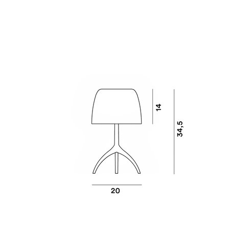 Foscarini Lumiere Nuances Small Dimmable table lamp