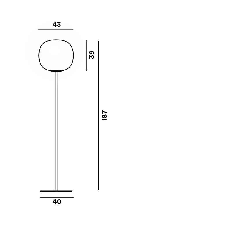Foscarini Gem E27 Stehlampe