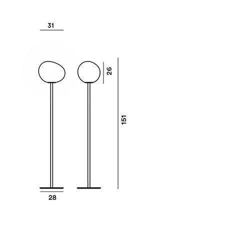 Foscarini Gregg Media E27 floor lamp