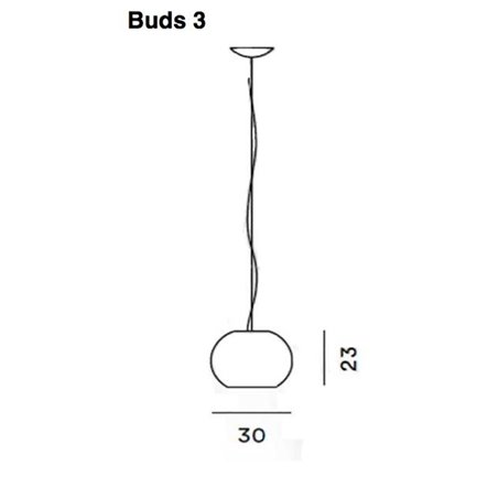 Foscarini Buds 3 Led suspension lamp