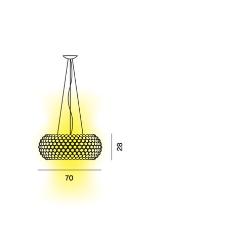 Foscarini Caboche Plus Large suspension lamp