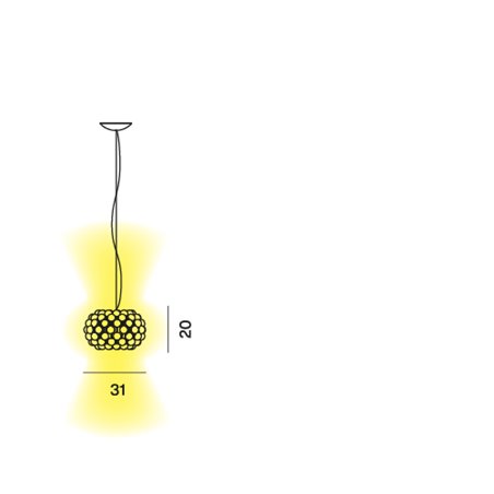 Foscarini Caboche Plus Small suspension lamp