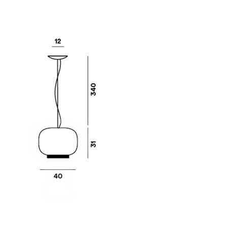 Foscarini Chouchin Reverse 1 suspension lamp