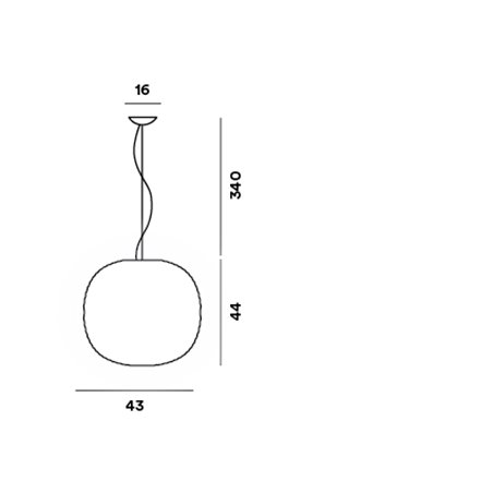 Foscarini Gem Led suspension lamp