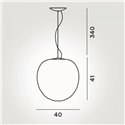 Foscarini Rituals XL E27 suspension lamp