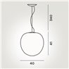 Foscarini Rituals XL E27 Hängelampe