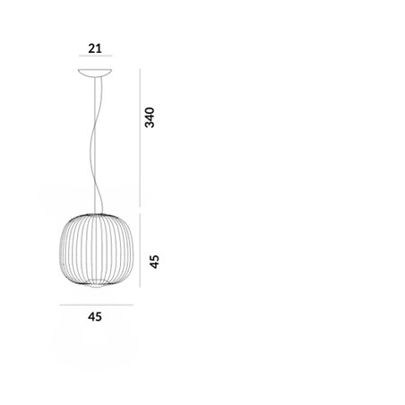 Foscarini Spokes 2 Midi suspension lamp