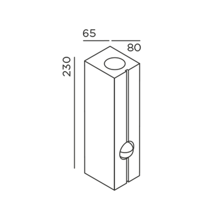 IP44 Cut Control Wall Lamp