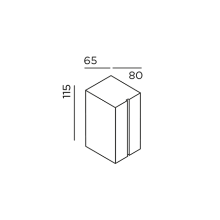 IP44 Cut One Wall Lamp