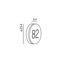 IP44 Lisc Number Wall Lamp