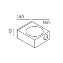 IP44 Luci Control Wall Lamp