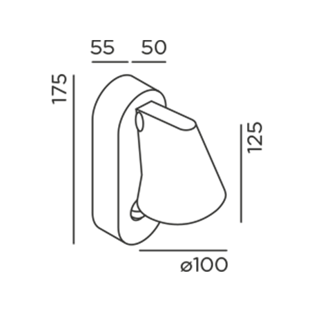 IP44 Stic Control Wall Lamp