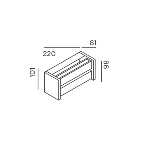 IP44 Slat Wall Lamp
