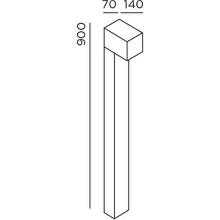 IP44 Como Bollard Garden Light