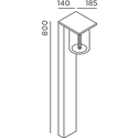 IP44 Dia Bollard Garden Light