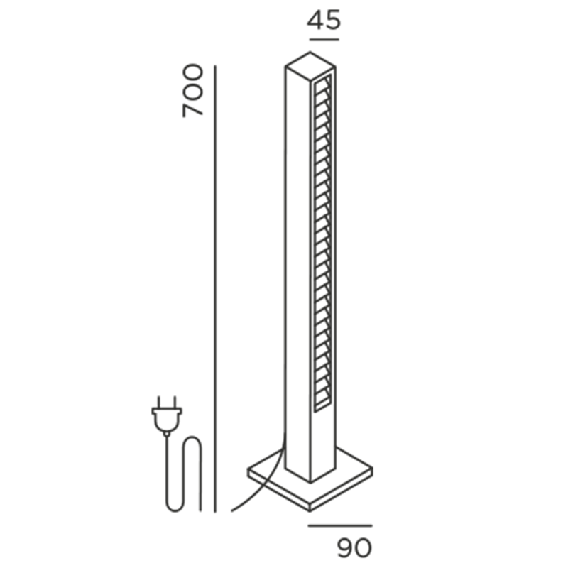 IP44 Lin 70 Basis Gartenleuchte