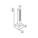 IP44 Lin 40 Bollard Garden Light