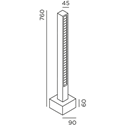 IP44 Lin 70 Bollard Garden Light