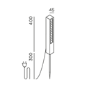 IP44 Lin 40 Spike Garden Light