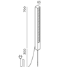 IP44 Lin 70 Spike Gartenleuchte
