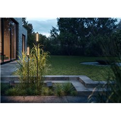 IP44 Reed M Solar Garden Bollard Light