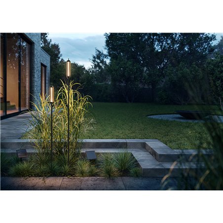 IP44 Reed M Solar Garden Bollard Light